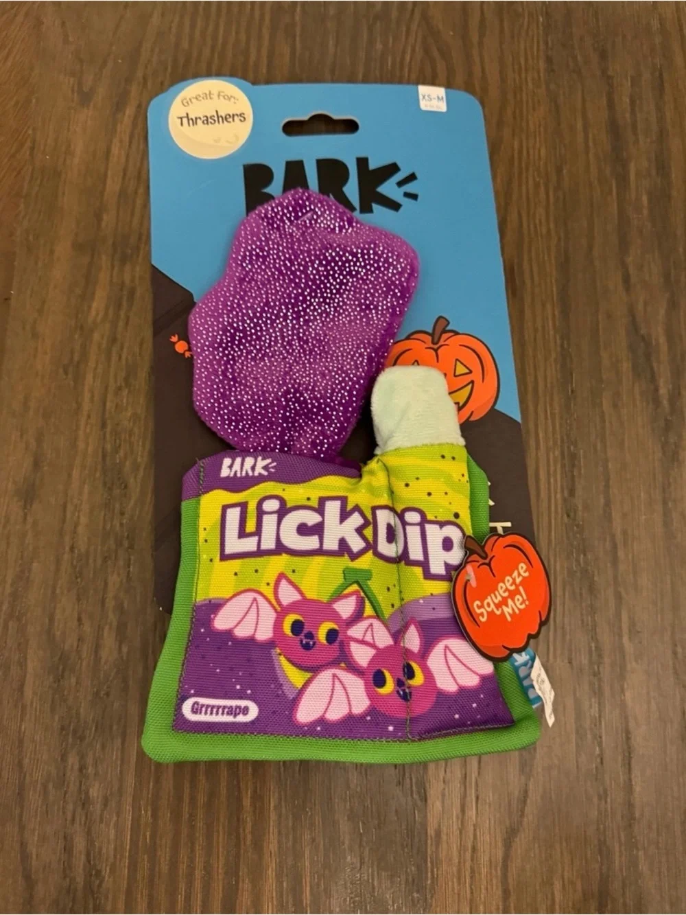 Bark dog toy Halloween Lick or Treats